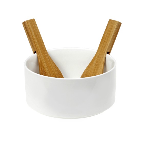 Cryspo Trio Σαλατιέρα Λευκή 23x23x10cm 26.000.923