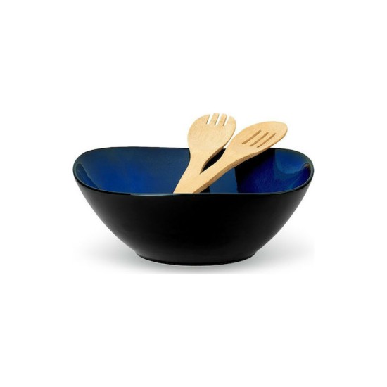 Cryspo Trio Σαλατιέρα Με Κουτάλες Bamboo Indigoblue Πορσελάνη 9x11εκ. 26.000.935 Cryspo Trio Σαλατιέρα Με Κουτάλες Bamboo Indigoblue Πορσελάνη 9x11εκ. 26.000.935