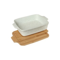 Cryspo Trio Πυρίμαχο Σκεύος με Καπάκι και Βάση 34x24x7cm 37.080.77