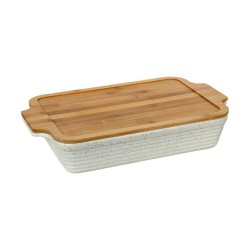 Cryspo Trio Πυρίμαχο Σκεύος με Καπάκι και Βάση 44x27x8cm 37.080.79