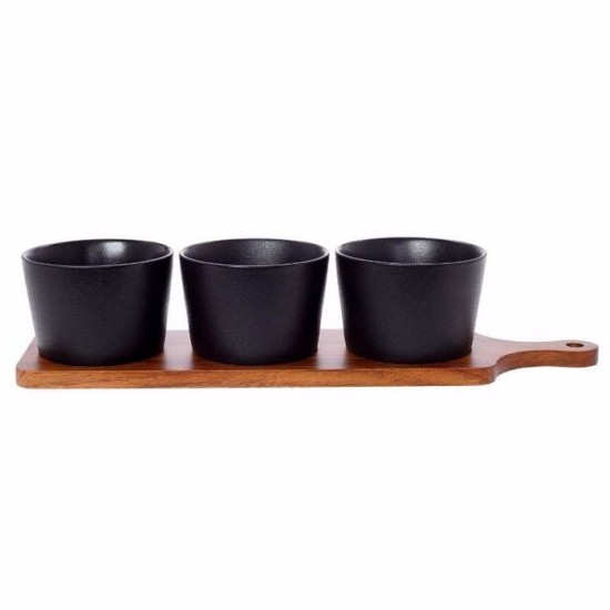 Cryspo Trio Ορντεβιέρα Πορσελάνης Acacia Μαύρη 65.000.215 Cryspo Trio Ορντεβιέρα Πορσελάνης Acacia Μαύρη 65.000.215