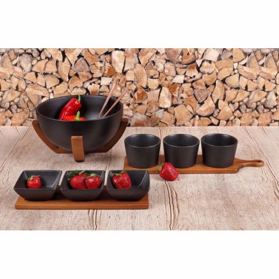 Cryspo Trio Ορντεβιέρα Πορσελάνης Acacia Μαύρη 65.000.215 Cryspo Trio Ορντεβιέρα Πορσελάνης Acacia Μαύρη 65.000.215