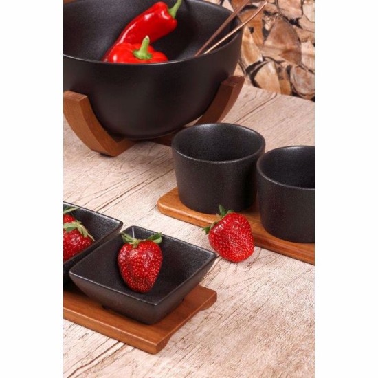 Cryspo Trio Ορντεβιέρα Πορσελάνης Acacia Μαύρη 65.000.215 Cryspo Trio Ορντεβιέρα Πορσελάνης Acacia Μαύρη 65.000.215