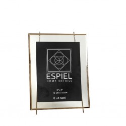 Espiel Κορνίζα Μεταλλική Χρυσή 10X15εκ FAM501
