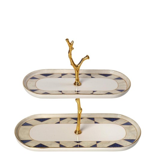 Espiel Lisbon Πιατέλα Οβάλ 2 Επιπέδων 13.5x27.2xΥ25cm ROV146 Espiel Lisbon Πιατέλα Οβάλ 2 Επιπέδων 13.5x27.2xΥ25cm ROV146