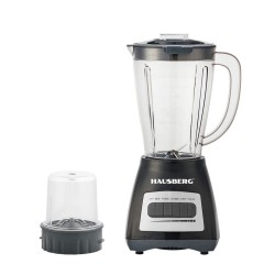 Hausberg Μπλέντερ με Πλαστική Κανάτα 1.5 lt 500W Μαύρο HB-7770NG