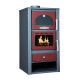 Thermosteel Θερμάστρα ξύλου ατσάλινη με φούρνο 13,5kw γκρι-κόκκινο X60 Thermosteel Θερμάστρα ξύλου ατσάλινη με φούρνο 13,5kw γκρι-κόκκινο X60