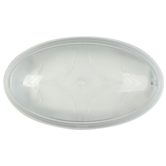 Απλίκα polycarbonate οβάλ λευκή Ε27 Φ 27 Απλίκα polycarbonate οβάλ λευκή Ε27 Φ 27