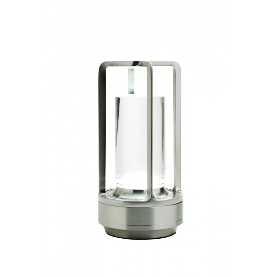 Φωτιστικό επαναφορτιζόμενο Led 3w 3CCT Dimmable νίκελ ματ Φωτιστικό επαναφορτιζόμενο Led 3w 3CCT Dimmable νίκελ ματ