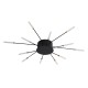 CCC 709-12 # LED ΟΡΟΦΗΣ ΜΑΥΡΟ ΑΚΤΙΝΕΣ