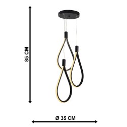 PDT 700-3 ΒΚ # ΚΡΕΜ. 3/Φ LED ΘΗΛΙΕΣ ΜΑΥΡΟ PDT 700-3 ΒΚ # ΚΡΕΜ. 3/Φ LED ΘΗΛΙΕΣ ΜΑΥΡΟ