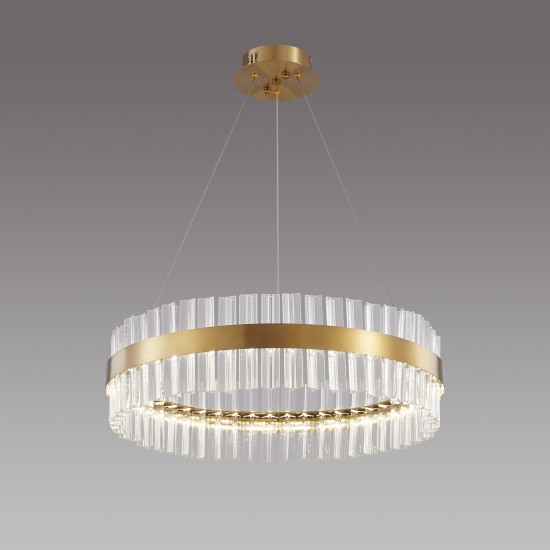 PDC 707-60 LED ΣΤΡΟΓΓΥΛΟ Φ60 ΜΕ ΚΡΥΣΤΑΛΛΑ