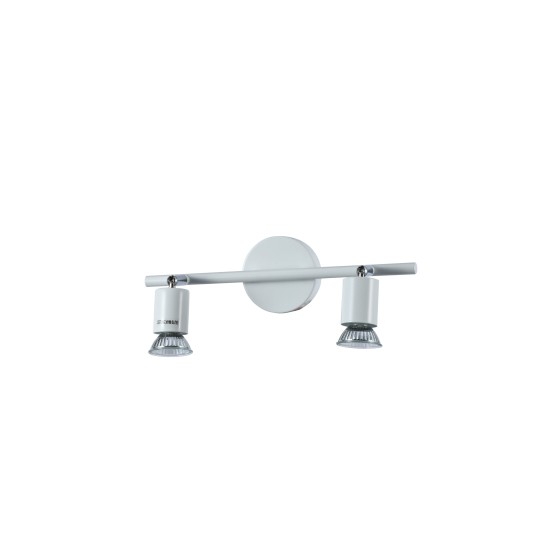 WLC 5215-2 WH ΣΠΟΤ ΡΑΓΑ 2/Φ ΛΕΥΚΟ 2ΧGU10 WLC 5215-2 WH ΣΠΟΤ ΡΑΓΑ 2/Φ ΛΕΥΚΟ 2ΧGU10