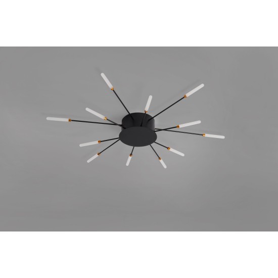 CCC 709-12 # LED ΟΡΟΦΗΣ ΜΑΥΡΟ ΑΚΤΙΝΕΣ