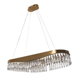 PDC 708-80 LED ΠΟΛΥΕΛΑΙΟΣ ΧΡΥΣΟΣ ΟΒΑΛ ΜΕ ΚΡΥΣΤΑΛΛΑ