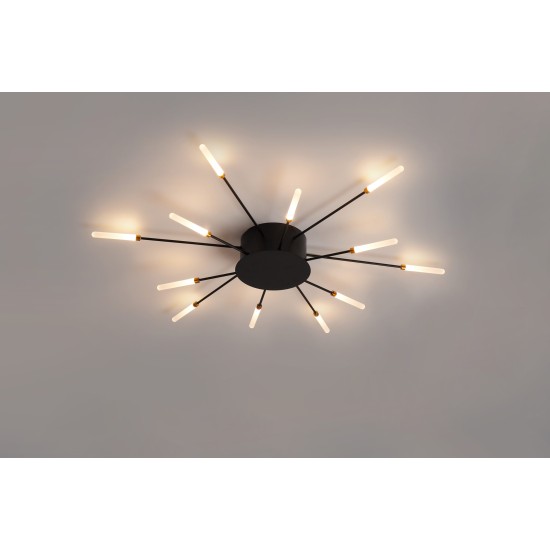 CCC 709-12 # LED ΟΡΟΦΗΣ ΜΑΥΡΟ ΑΚΤΙΝΕΣ