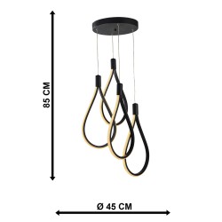 PDT 700-4 BK # ΚΡΕΜ. 4/Φ LED ΘΗΛΙΕΣ ΜΑΥΡΟ PDT 700-4 BK # ΚΡΕΜ. 4/Φ LED ΘΗΛΙΕΣ ΜΑΥΡΟ