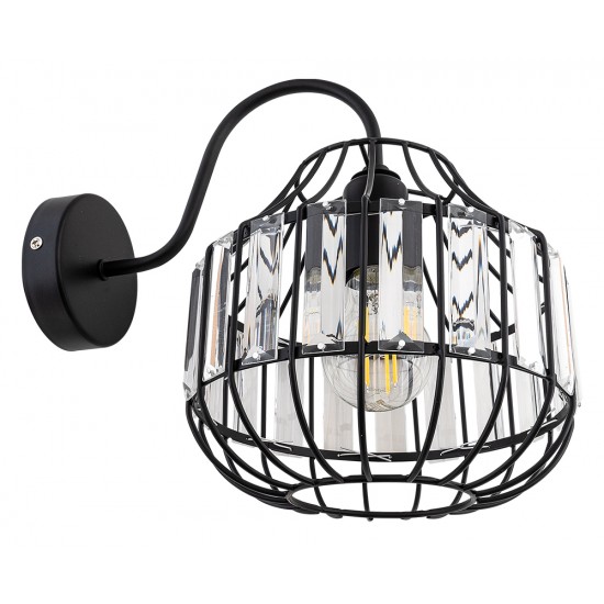 WLC 7048 BK # ΑΠΛΙΚΑ ΜΑΥΡΗ ΜΕ ΚΡΥΣΤΑΛΛΑ 1ΧΕ27 WLC 7048 BK # ΑΠΛΙΚΑ ΜΑΥΡΗ ΜΕ ΚΡΥΣΤΑΛΛΑ 1ΧΕ27