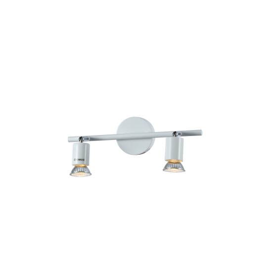 WLC 5215-2 WH ΣΠΟΤ ΡΑΓΑ 2/Φ ΛΕΥΚΟ 2ΧGU10 WLC 5215-2 WH ΣΠΟΤ ΡΑΓΑ 2/Φ ΛΕΥΚΟ 2ΧGU10