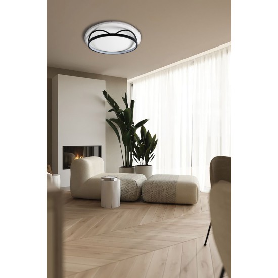 CCC 711 # LED ΟΡΟΦΗΣ ΚΥΚΛΙΚΟ ΜΑΥΡΟ-ΑΣΠΡΟ CCC 711 # LED ΟΡΟΦΗΣ ΚΥΚΛΙΚΟ ΜΑΥΡΟ-ΑΣΠΡΟ