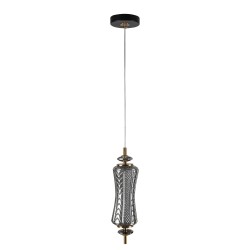 PDC 1287 CR 1/Φ ΜΑΚΡΟΣΤΕΝΟ ΓΥΑΛΙΝΟ ΧΡΩΜΙΟ LED-7W ΔΙΑΚΟΣΜΗΤΙΚΟ ΚΡΥΣΤΑΛΛΟ