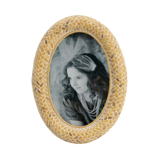 Artekko Golden Μπεζ Κορνίζα Ρητίνης για Φωτογραφία 4x6" (14x2x19)cm