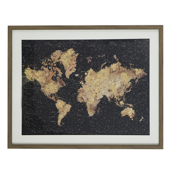 Artekko Woozent Πίνακας "Χάρτης" (57x72x3)cm Artekko Woozent Πίνακας "Χάρτης" (57x72x3)cm