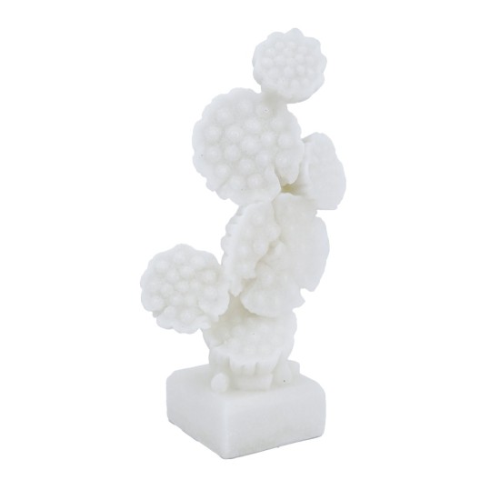 Artekko Coral Λευκό Διακοσμητικό Επιτραπέζιο Κοράλλι Ρητίνης (17x9.5x30.5)cm