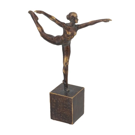 Artekko Figurine Μπρονζέ Διακοσμητικό Ρητίνης με Γυναικεία Φιγούρα (21x8x28)cm Artekko Figurine Μπρονζέ Διακοσμητικό Ρητίνης με Γυναικεία Φιγούρα (21x8x28)cm