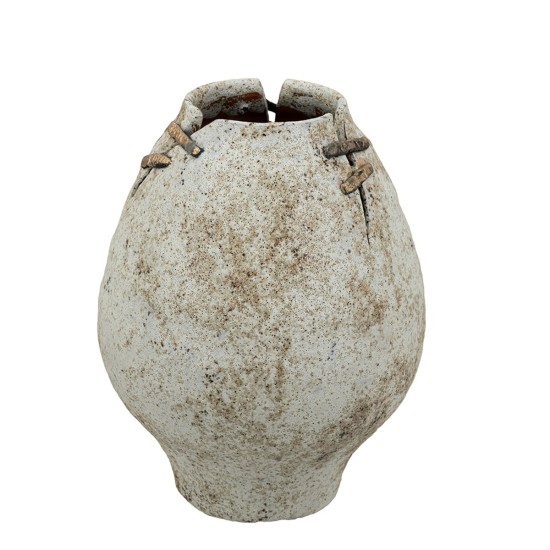 Artekko Antique Κεραμικό Βάζο σε Μπεζ Αποχρώση (24.2x24.2x31.5)cm Artekko Antique Κεραμικό Βάζο σε Μπεζ Αποχρώση (24.2x24.2x31.5)cm