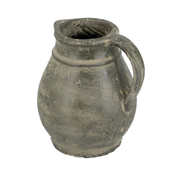 Artekko Antique Βάζο από Τερακότα σε Πράσινη με Μπεζ Αποχρώση (25x25x22.5)cm Artekko Antique Βάζο από Τερακότα σε Πράσινη με Μπεζ Αποχρώση (25x25x22.5)cm