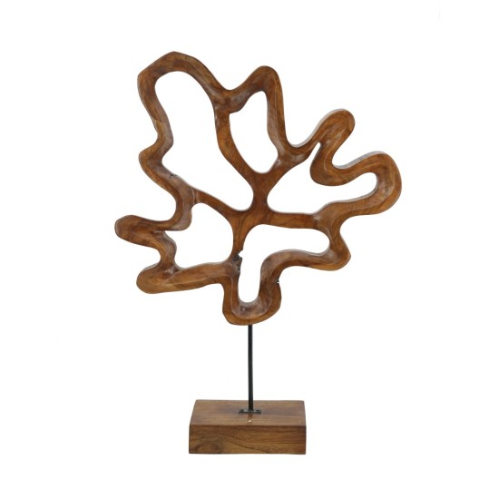 Artekko Woody Καφέ Διακοσμητικό Γλυπτό από Ξύλο Teak (55.1x15x80)cm Artekko Woody Καφέ Διακοσμητικό Γλυπτό από Ξύλο Teak (55.1x15x80)cm