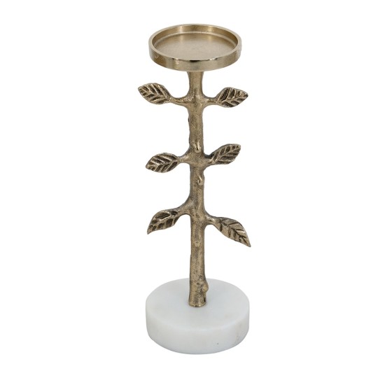 Artekko Branch Χρυσό Μεταλλικό Κηροπήγιο (10x10x30.5)cm Artekko Branch Χρυσό Μεταλλικό Κηροπήγιο (10x10x30.5)cm