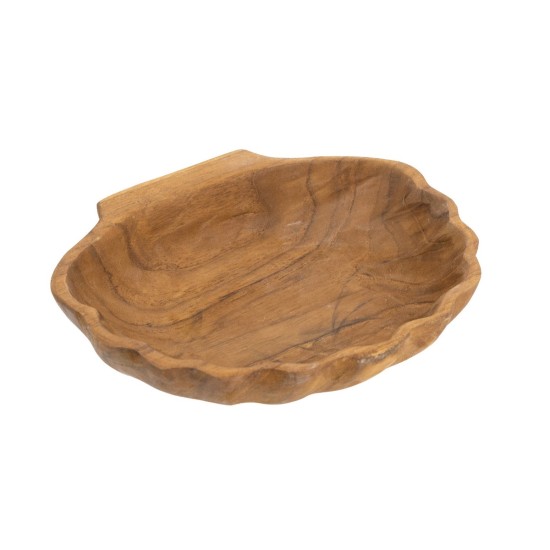 Artekko Woody Καφέ Διακοσμητική Πιατέλα από Ξύλο Teak (20x17x5)cm Artekko Woody Καφέ Διακοσμητική Πιατέλα από Ξύλο Teak (20x17x5)cm