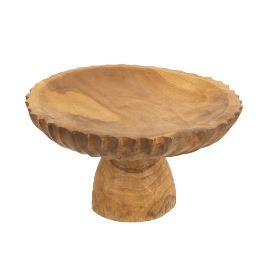 Artekko Woody Καφέ Διακοσμητική Πιατέλα από Ξύλο Teak (30x30x14)cm Artekko Woody Καφέ Διακοσμητική Πιατέλα από Ξύλο Teak (30x30x14)cm