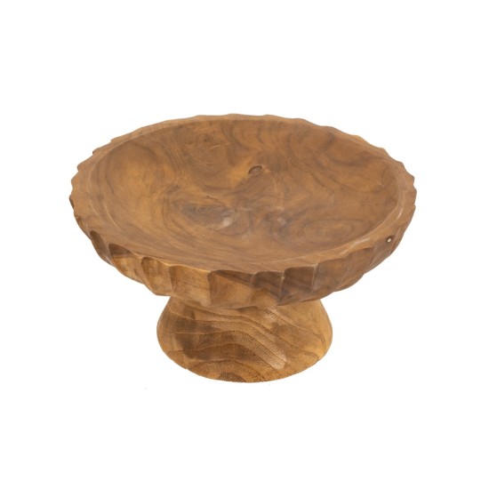 Artekko Woody Καφέ Διακοσμητική Πιατέλα από Ξύλο Teak (20x20x10)cm Artekko Woody Καφέ Διακοσμητική Πιατέλα από Ξύλο Teak (20x20x10)cm