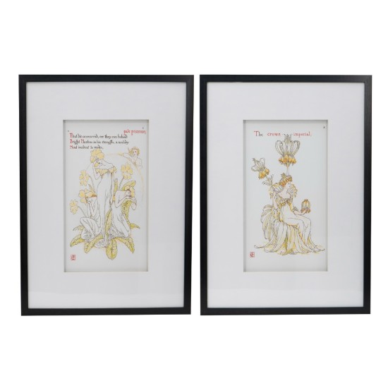 Artekko Botanical Πίνακας με Κορνίζα Πλαστικό Γυαλί Μαύρο Λευκό (50x3x70)cm Σετ/2 Artekko Botanical Πίνακας με Κορνίζα Πλαστικό Γυαλί Μαύρο Λευκό (50x3x70)cm Σετ/2