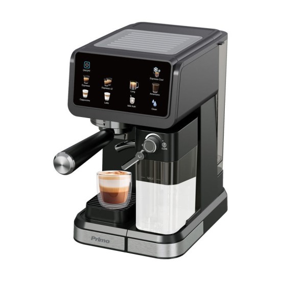 Μηχανή Espresso+Milk frother PREM-40570 Primo 3σε1 Hot&Cold 20Bar Touch screen Μαύρη-Inox