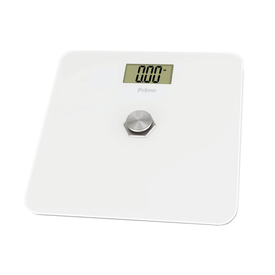 Ζυγαριά Σώματος Kinetic PRBS-40466 Primo 180Kg Υάλινη Λευκή