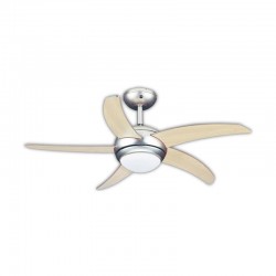 Ανεμιστήρας Οροφής PRCF-80283 Primo 44'' 110εκ. Με Τηλεχειριστήριο 1Φως 5Φτερά Οξιά