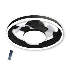 Ανεμιστήρας Οροφής PRCF-80725 Primo 20'' 50εκ. Με Τηλεχειριστήριο 1Φως LED 3 Φτερά Μαύρος