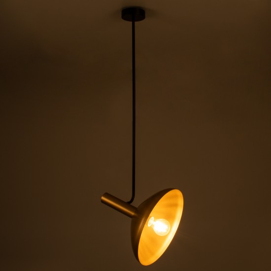GLOBOSTAR® KATIE 00538 Μοντέρνο Φωτιστικό Οροφής με Ντουί 1 x E27 AC 220-240V IP20 - Μαύρο & Χρυσό - Μ30 x Π30 x Υ120cm GLOBOSTAR® KATIE 00538 Μοντέρνο Φωτιστικό Οροφής με Ντουί 1 x E27 AC 220-240V IP20 - Μαύρο & Χρυσό - Μ30 x Π30 x Υ120cm