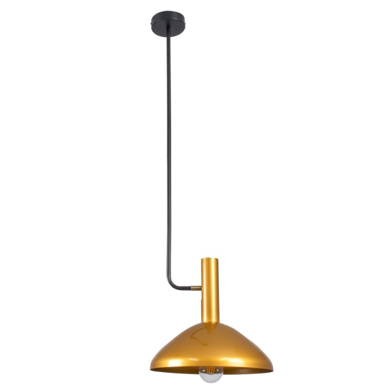 GLOBOSTAR® KATIE 00538 Μοντέρνο Φωτιστικό Οροφής με Ντουί 1 x E27 AC 220-240V IP20 - Μαύρο & Χρυσό - Μ30 x Π30 x Υ120cm GLOBOSTAR® KATIE 00538 Μοντέρνο Φωτιστικό Οροφής με Ντουί 1 x E27 AC 220-240V IP20 - Μαύρο & Χρυσό - Μ30 x Π30 x Υ120cm