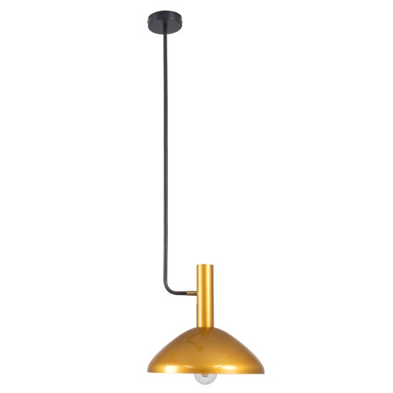 GLOBOSTAR® KATIE 00538 Μοντέρνο Φωτιστικό Οροφής με Ντουί 1 x E27 AC 220-240V IP20 - Μαύρο & Χρυσό - Μ30 x Π30 x Υ120cm GLOBOSTAR® KATIE 00538 Μοντέρνο Φωτιστικό Οροφής με Ντουί 1 x E27 AC 220-240V IP20 - Μαύρο & Χρυσό - Μ30 x Π30 x Υ120cm