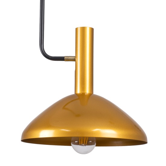 GLOBOSTAR® KATIE 00538 Μοντέρνο Φωτιστικό Οροφής με Ντουί 1 x E27 AC 220-240V IP20 - Μαύρο & Χρυσό - Μ30 x Π30 x Υ120cm GLOBOSTAR® KATIE 00538 Μοντέρνο Φωτιστικό Οροφής με Ντουί 1 x E27 AC 220-240V IP20 - Μαύρο & Χρυσό - Μ30 x Π30 x Υ120cm