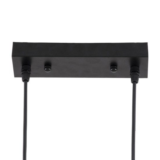 GLOBOSTAR® VERONA 00586 Μοντέρνο Κρεμαστό Φωτιστικό Οροφής με Ντουί 3 x E27 AC 220-240V IP20 - Μαύρο & Χρυσό - Μ50 x Π28 x Υ20cm GLOBOSTAR® VERONA 00586 Μοντέρνο Κρεμαστό Φωτιστικό Οροφής με Ντουί 3 x E27 AC 220-240V IP20 - Μαύρο & Χρυσό - Μ50 x Π28 x Υ20cm