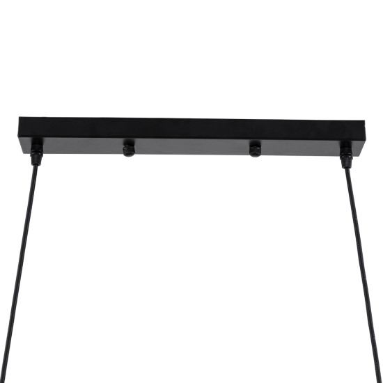 GLOBOSTAR® VERONA 00588 Μοντέρνο Κρεμαστό Φωτιστικό Οροφής με Ντουί 9 x E27 AC 220-240V IP20 - Μαύρο & Χρυσό - Μ140 x Π28 x Υ20cm GLOBOSTAR® VERONA 00588 Μοντέρνο Κρεμαστό Φωτιστικό Οροφής με Ντουί 9 x E27 AC 220-240V IP20 - Μαύρο & Χρυσό - Μ140 x Π28 x Υ20cm