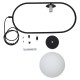 GLOBOSTAR® HAMBURG 00591 Μοντέρνο Κρεμαστό Φωτιστικό Οροφής με Ντουί 1 x E14 AC 220-240V IP20 - Μαύρο & Λευκό - Μ25 x Π20 x Υ50cm GLOBOSTAR® HAMBURG 00591 Μοντέρνο Κρεμαστό Φωτιστικό Οροφής με Ντουί 1 x E14 AC 220-240V IP20 - Μαύρο & Λευκό - Μ25 x Π20 x Υ50cm