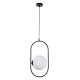 GLOBOSTAR® HAMBURG 00591 Μοντέρνο Κρεμαστό Φωτιστικό Οροφής με Ντουί 1 x E14 AC 220-240V IP20 - Μαύρο & Λευκό - Μ25 x Π20 x Υ50cm GLOBOSTAR® HAMBURG 00591 Μοντέρνο Κρεμαστό Φωτιστικό Οροφής με Ντουί 1 x E14 AC 220-240V IP20 - Μαύρο & Λευκό - Μ25 x Π20 x Υ50cm