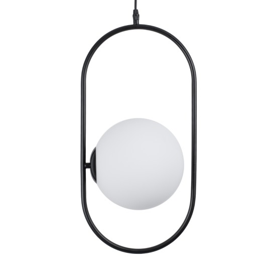 GLOBOSTAR® HAMBURG 00591 Μοντέρνο Κρεμαστό Φωτιστικό Οροφής με Ντουί 1 x E14 AC 220-240V IP20 - Μαύρο & Λευκό - Μ25 x Π20 x Υ50cm GLOBOSTAR® HAMBURG 00591 Μοντέρνο Κρεμαστό Φωτιστικό Οροφής με Ντουί 1 x E14 AC 220-240V IP20 - Μαύρο & Λευκό - Μ25 x Π20 x Υ50cm